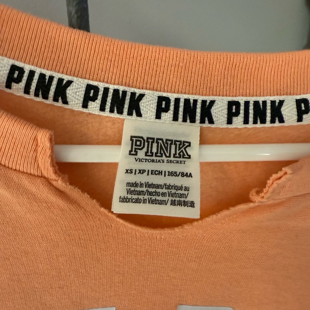 PINK Victoria's Secret Orange Sweatshirt